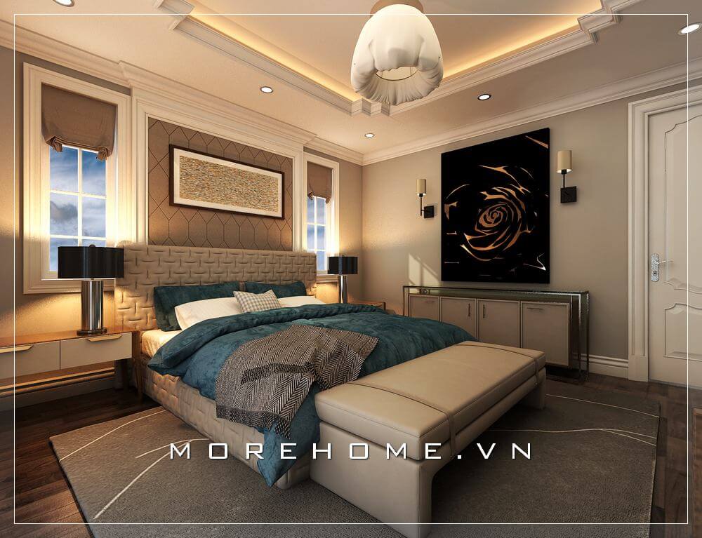 Gợi ý mẫu giường ngủ đúng phong thuỷ trong thiết kế phòng ngủ