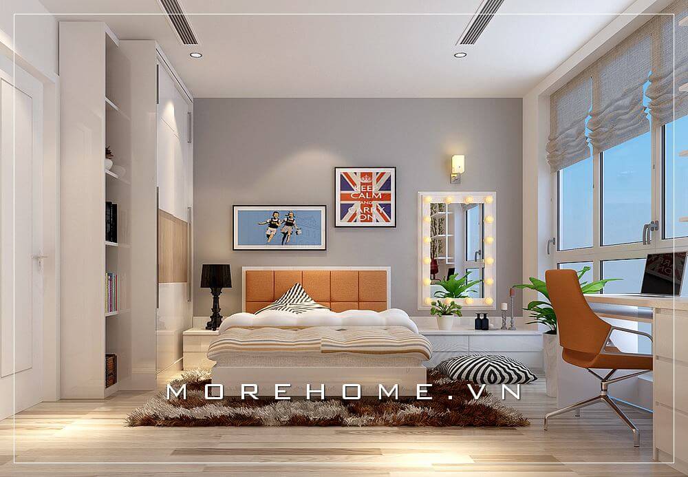 Hô biến phòng ngủ chung cư ấn tượng với những mẫu giường ngủ đẹp độc đáo